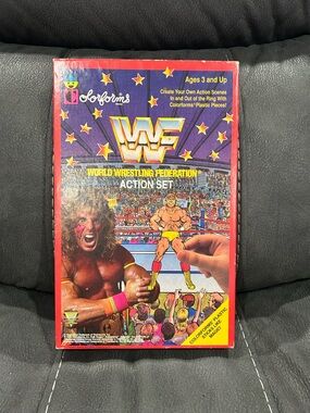WWF Colorforms action set! Vintage & complete!